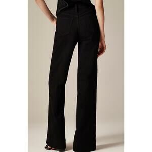 J. Crew Black Rinse Denim Wide Leg Trouser 1996 Semi-Stretch‎ Size 24